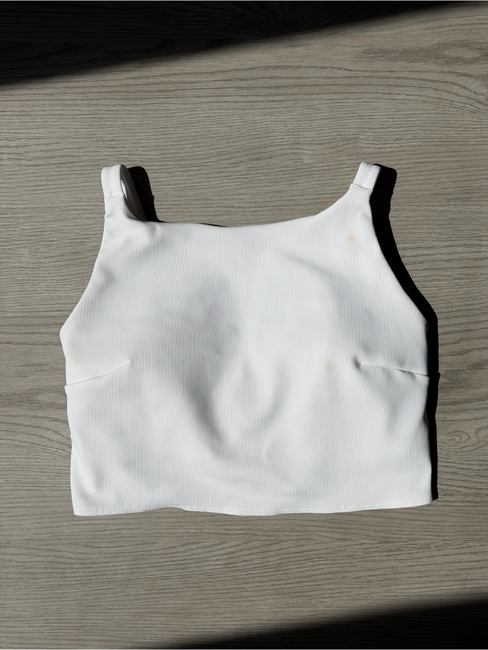 NWOT Lululemon Ribbed Back-twist Yoga Bra Tank - Size 8 - White